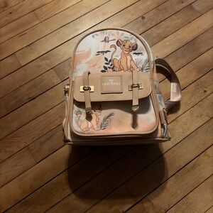 Lion King Tan and Cream Backpack